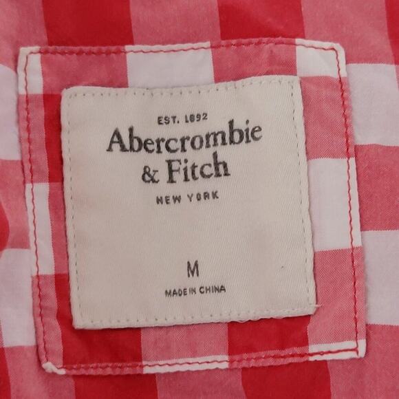 y2k Cropped Tie Front Plaid Country Girl Button Down by A&F - M - Picture 4 of 6